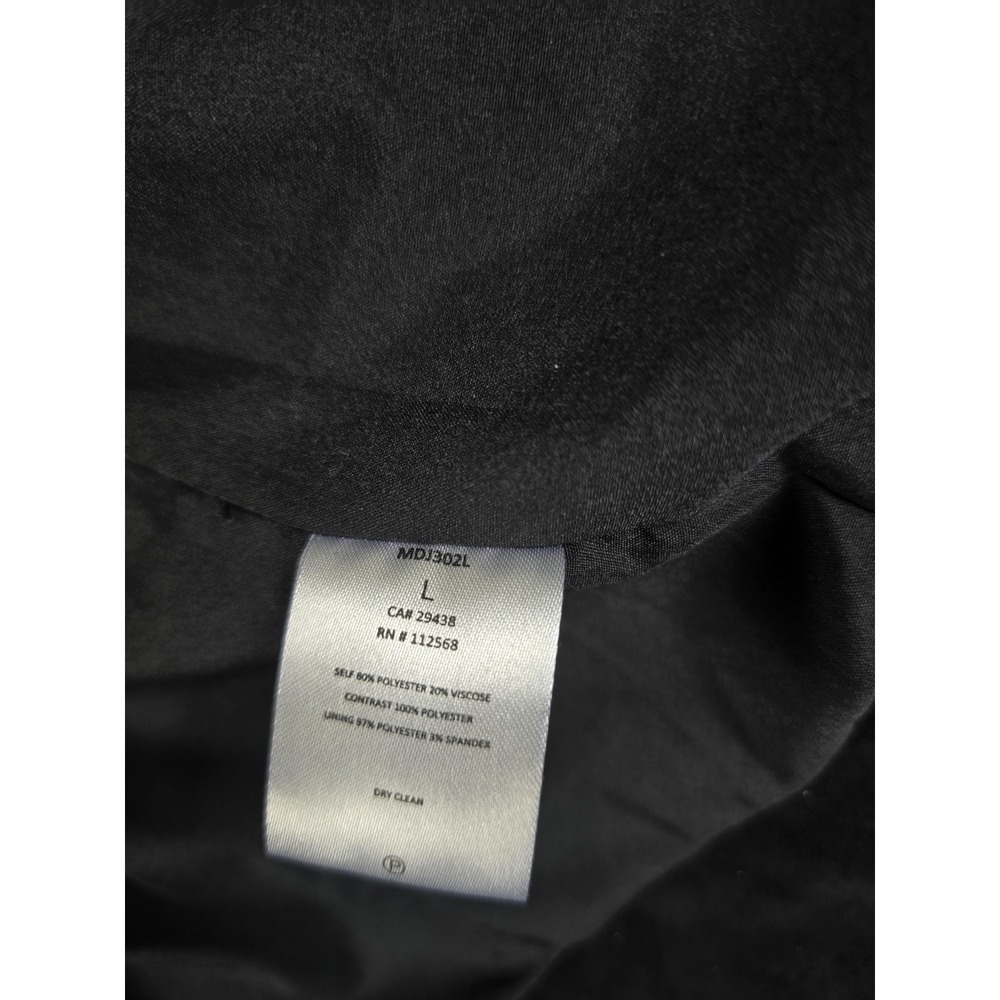 Miss Me Jacket Womens Large Black Faux Suede Moto Biker Zip Drape Front Lined - Picture 4 of 9